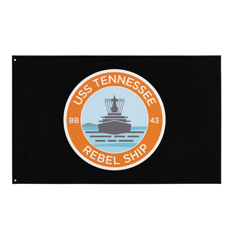 USS Tennessee (BB-43) Battleship Legacy Indoor Wall Flag