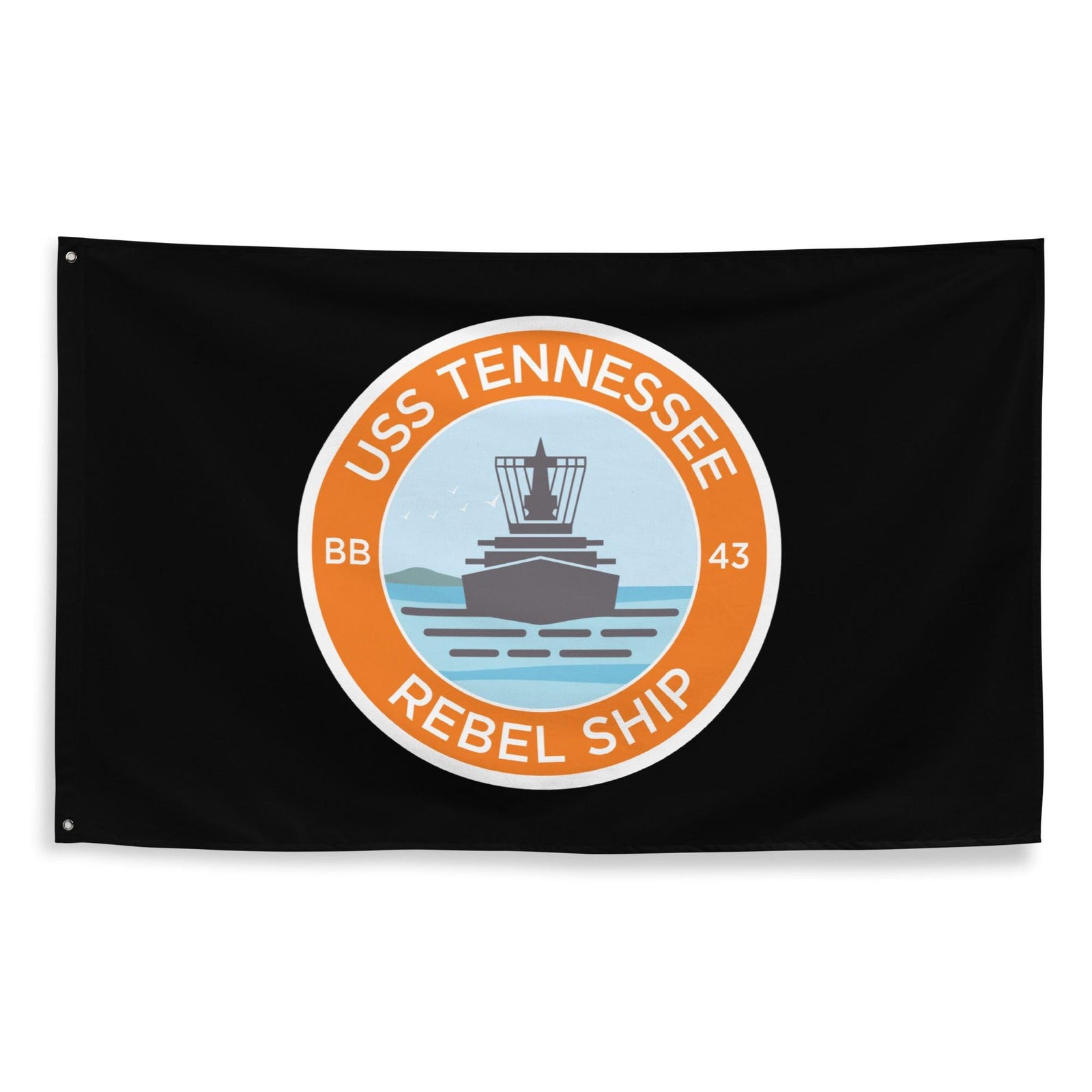 USS Tennessee (BB-43) Battleship Legacy Indoor Wall Flag Tactically Acquired   