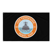 USS Tennessee (BB-43) Battleship Legacy Indoor Wall Flag Tactically Acquired   
