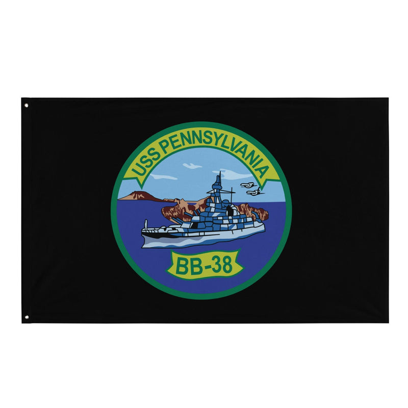 USS Pennsylvania (BB-38) Battleship Legacy Indoor Wall Flag