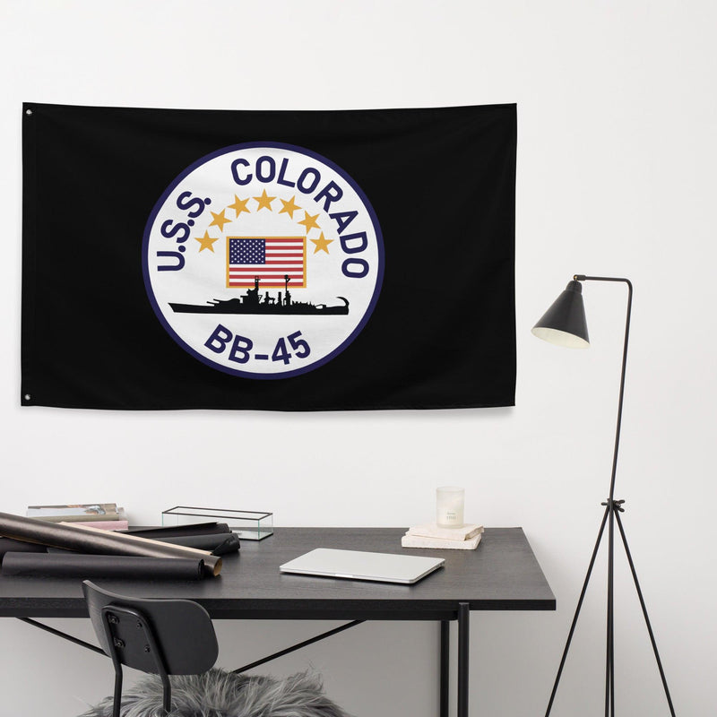 USS Colorado (BB-45) Battleship Legacy Indoor Wall Flag