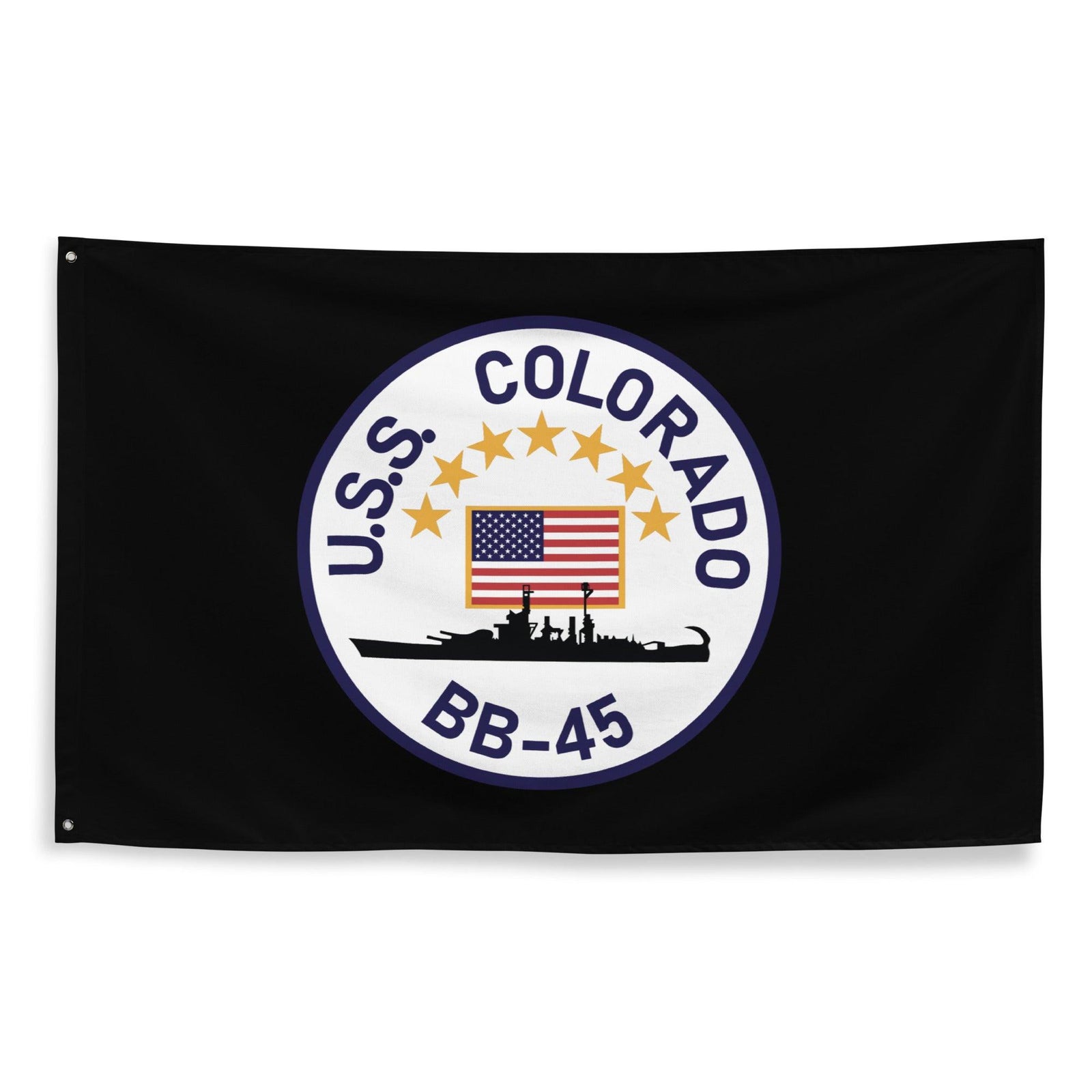 USS Colorado (BB-45) Battleship Legacy Indoor Wall Flag Tactically Acquired   