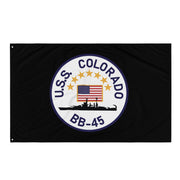 USS Colorado (BB-45) Battleship Legacy Indoor Wall Flag Tactically Acquired   