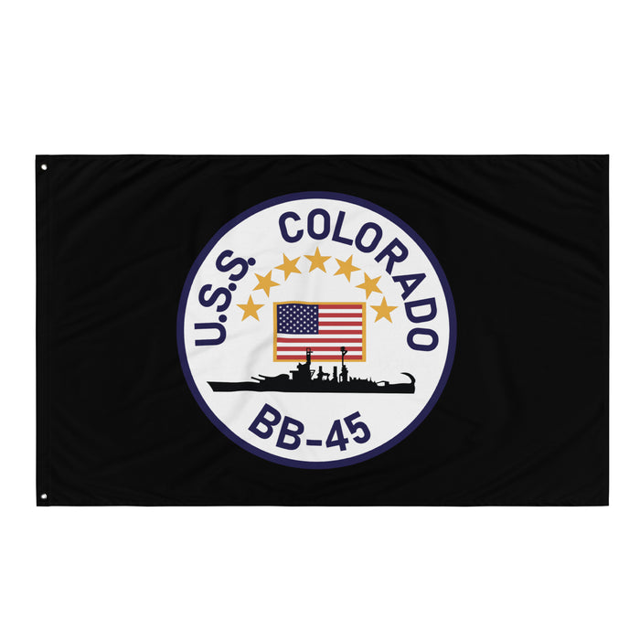 USS Colorado (BB-45) Battleship Legacy Indoor Wall Flag Tactically Acquired   