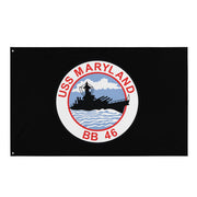 USS Maryland (BB-46) Battleship Legacy Indoor Wall Flag Tactically Acquired Default Title  
