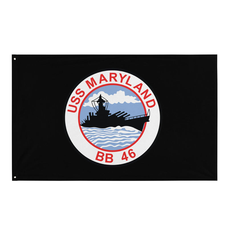 USS Maryland (BB-46) Battleship Legacy Indoor Wall Flag