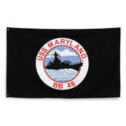 USS Maryland (BB-46) Battleship Legacy Indoor Wall Flag Tactically Acquired   