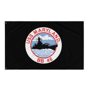 USS Maryland (BB-46) Battleship Legacy Indoor Wall Flag Tactically Acquired   
