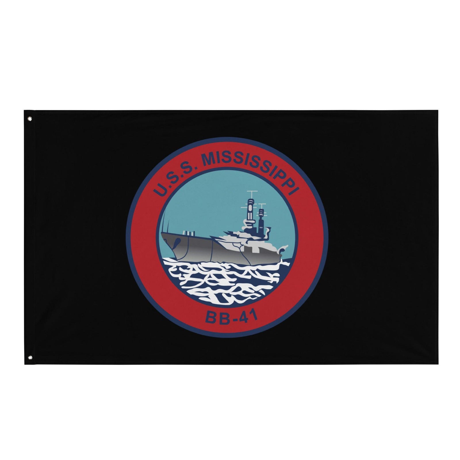 USS Mississippi (BB-41) Battleship Legacy Indoor Wall Flag Tactically Acquired Default Title  