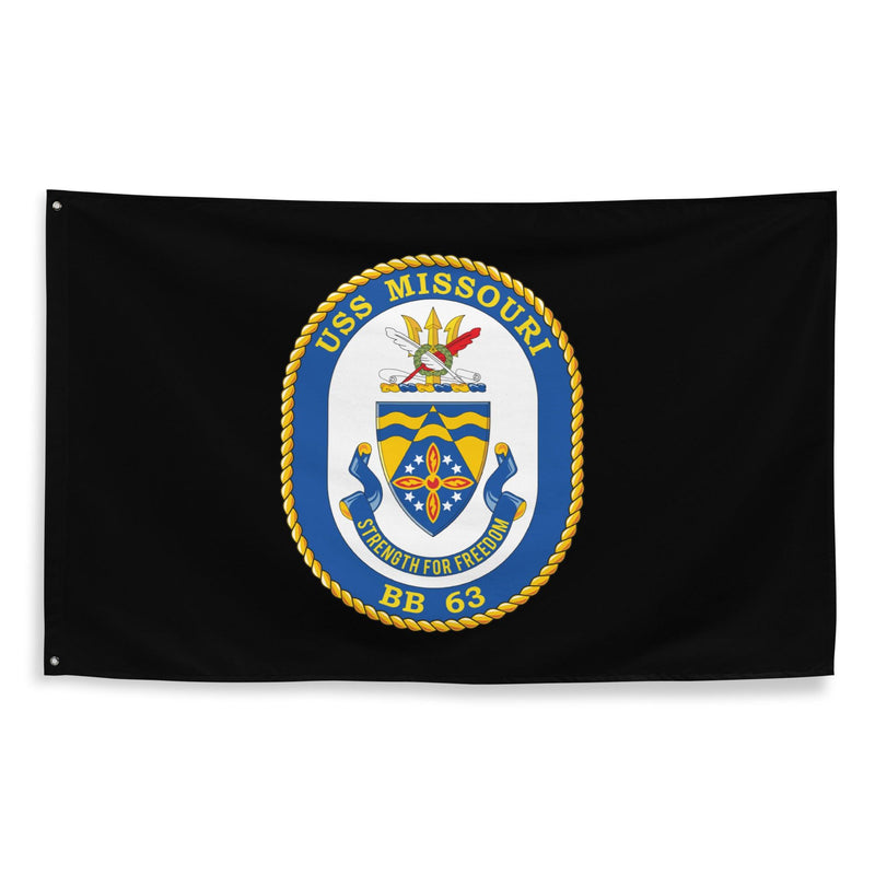 USS Missouri (BB-63) Battleship Legacy Indoor Wall Flag