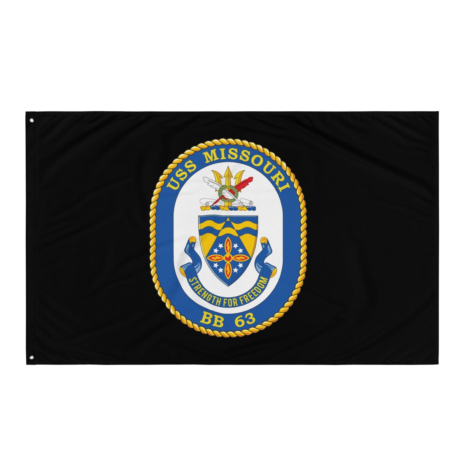 USS Missouri (BB-63) Battleship Legacy Indoor Wall Flag Tactically Acquired   