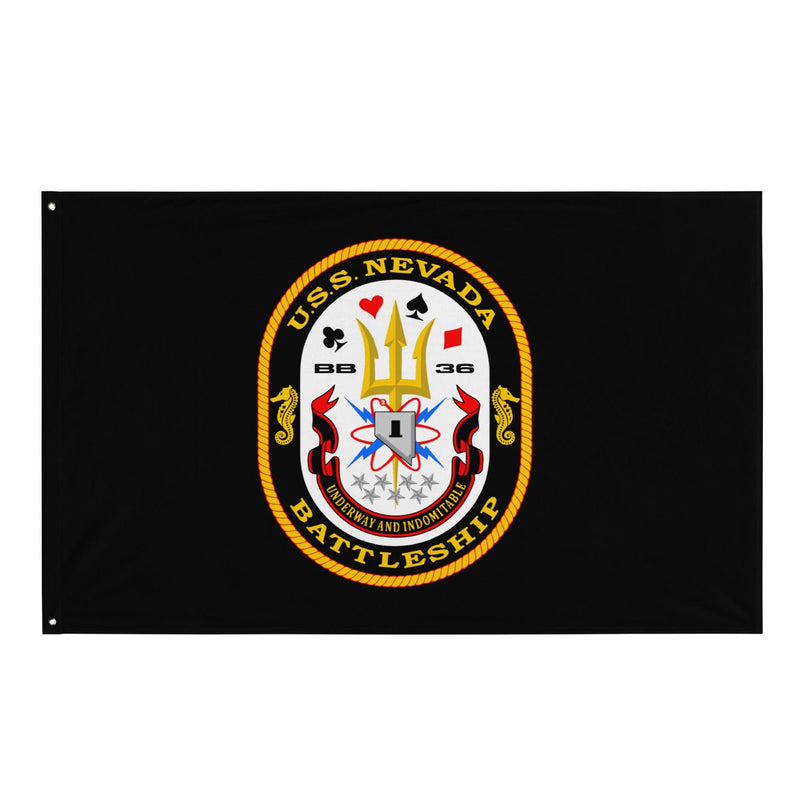 USS Nevada (BB-36) Battleship Legacy Indoor Wall Flag
