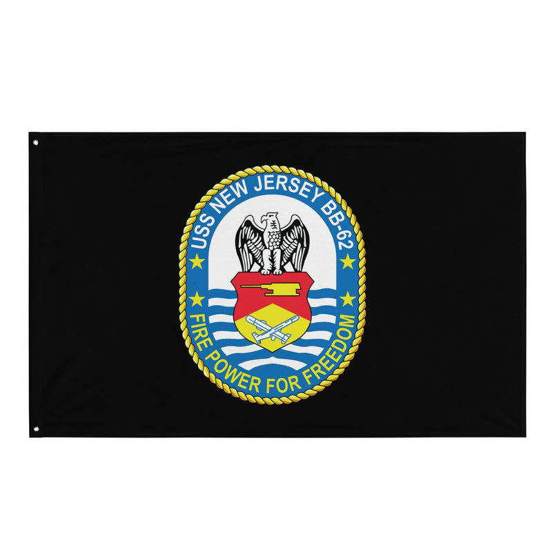 USS New Jersey (BB-62) Battleship Legacy Indoor Wall Flag