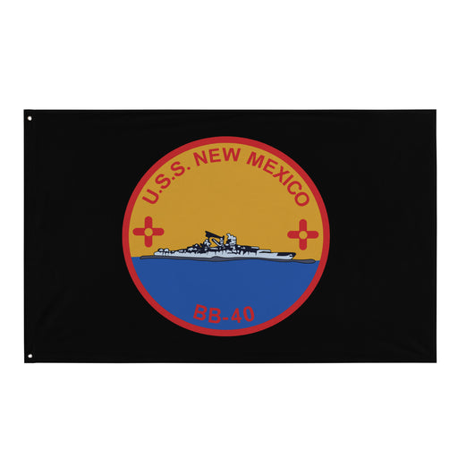 USS New Mexico (BB-40) Battleship Legacy Indoor Wall Flag Tactically Acquired Default Title  