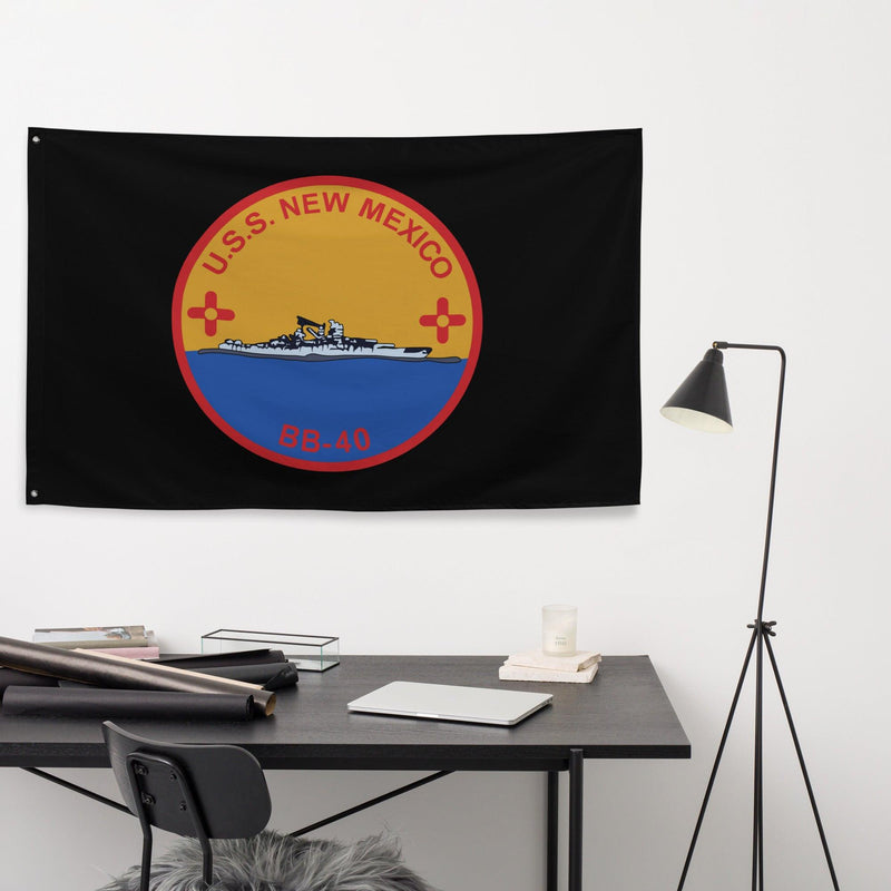 USS New Mexico (BB-40) Battleship Legacy Indoor Wall Flag