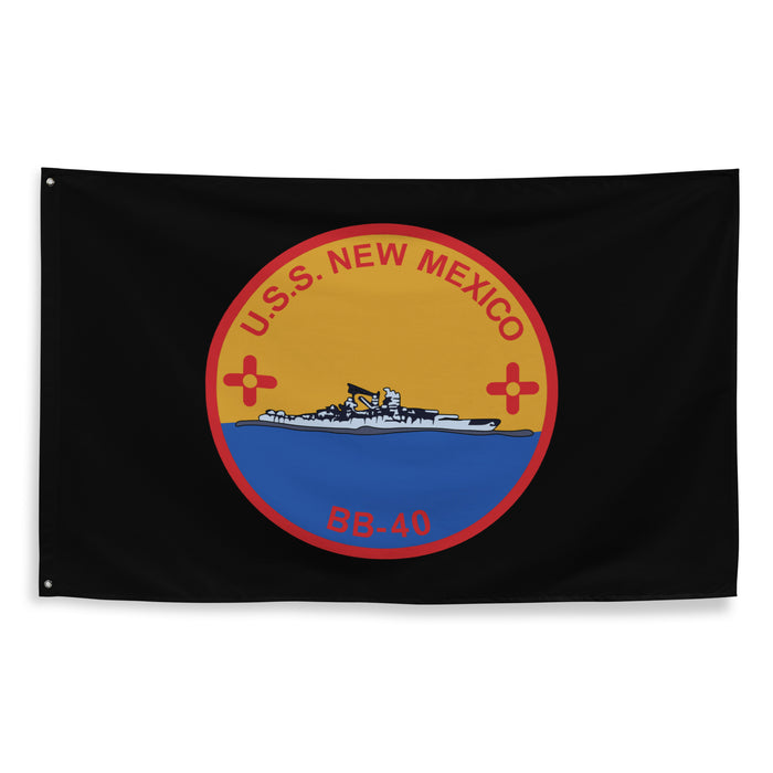 USS New Mexico (BB-40) Battleship Legacy Indoor Wall Flag Tactically Acquired   