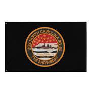 USS North Carolina (BB-55) Battleship Legacy Indoor Wall Flag Tactically Acquired Default Title  