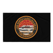 USS North Carolina (BB-55) Battleship Legacy Indoor Wall Flag Tactically Acquired   