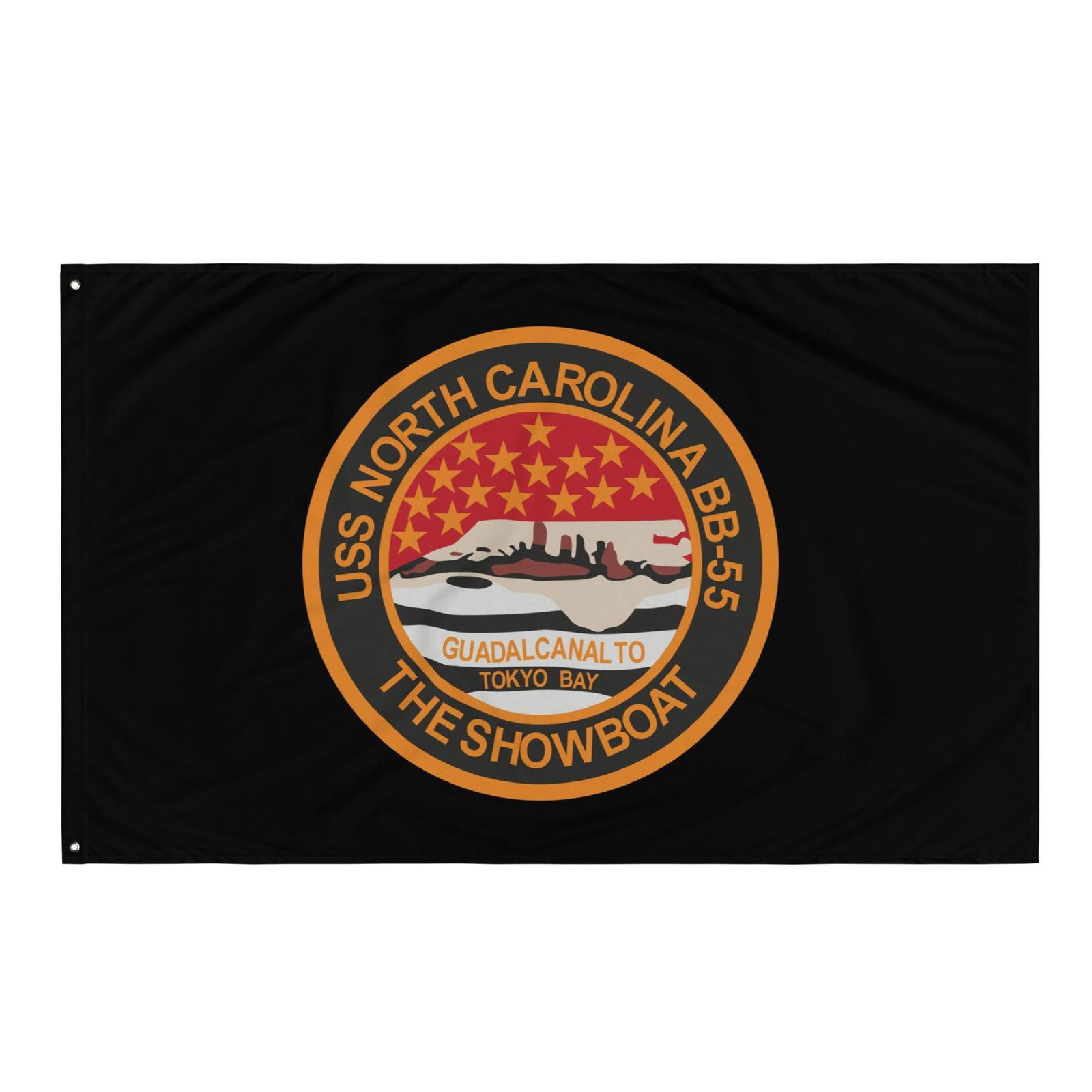 USS North Carolina (BB-55) Battleship Legacy Indoor Wall Flag Tactically Acquired   