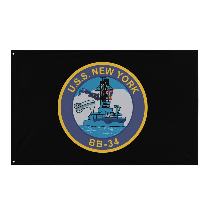 USS New York (BB-34) Battleship Legacy Indoor Wall Flag