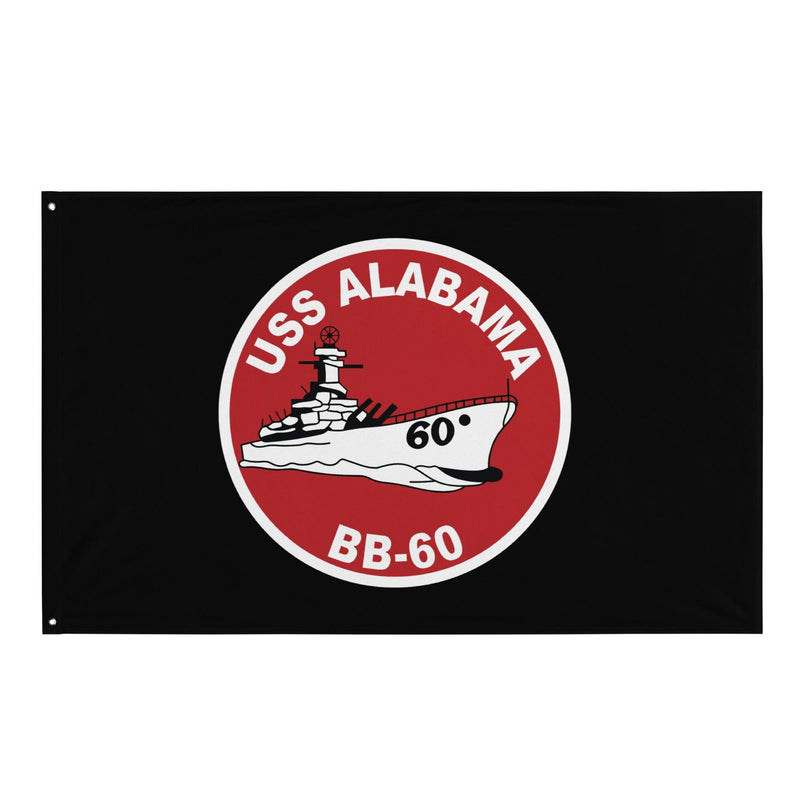 USS Alabama (BB-60) WW2 Battleship Legacy Indoor Wall Flag