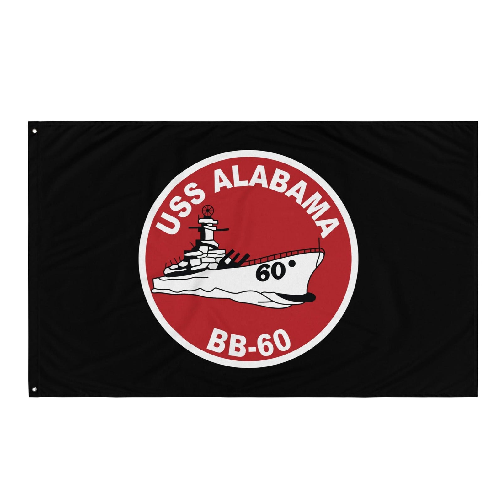 USS Alabama (BB-60) WW2 Battleship Legacy Indoor Wall Flag Tactically Acquired   