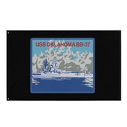 USS Oklahoma (BB-37) Battleship Legacy Indoor Wall Flag Tactically Acquired Default Title  