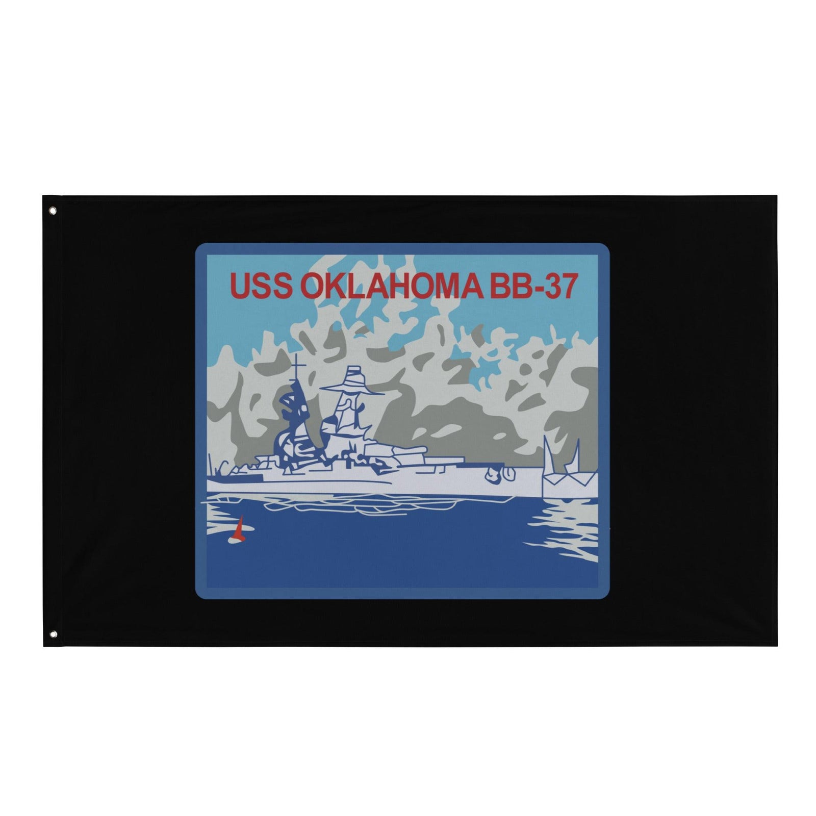 USS Oklahoma (BB-37) Battleship Legacy Indoor Wall Flag Tactically Acquired Default Title  