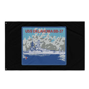 USS Oklahoma (BB-37) Battleship Legacy Indoor Wall Flag Tactically Acquired   