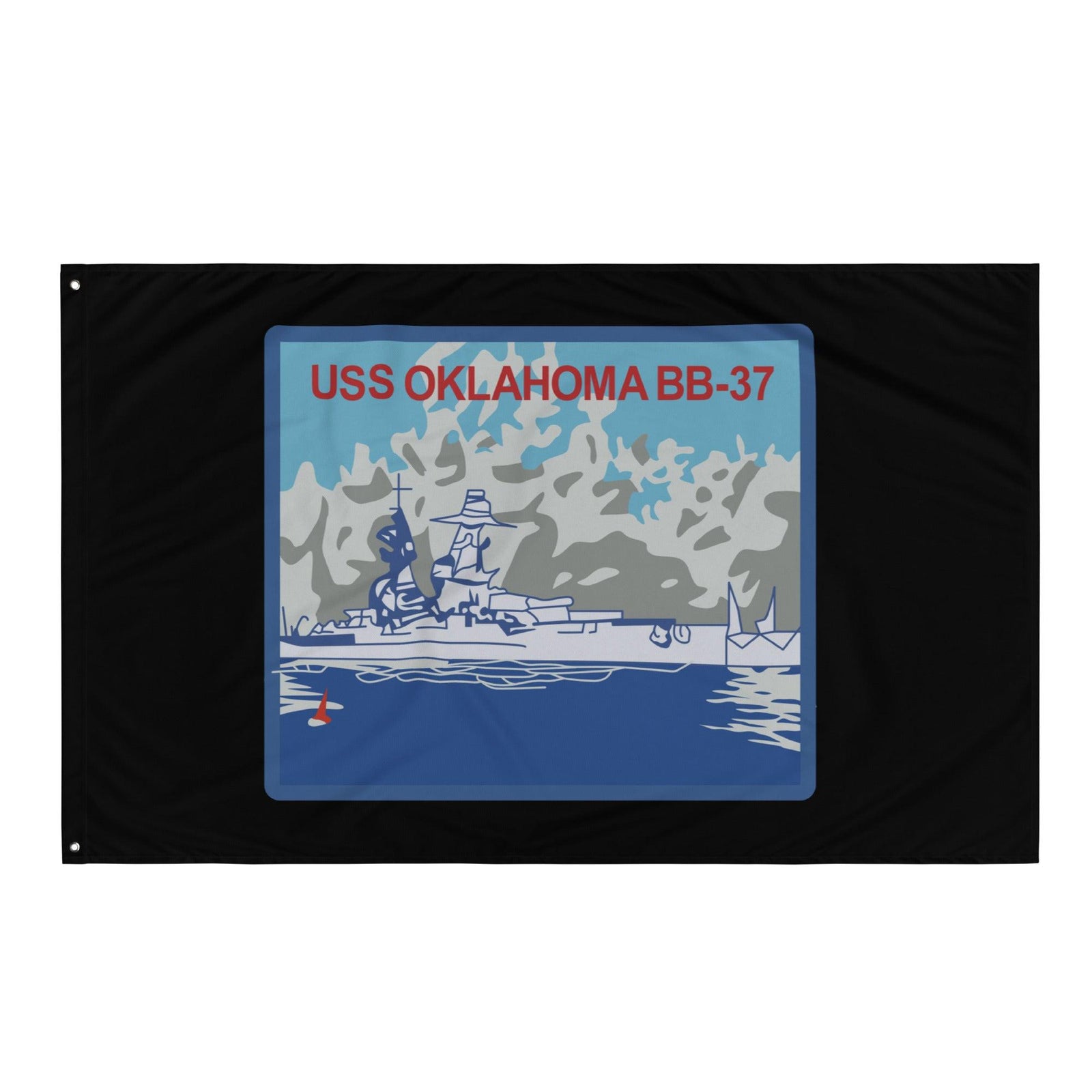 USS Oklahoma (BB-37) Battleship Legacy Indoor Wall Flag Tactically Acquired   