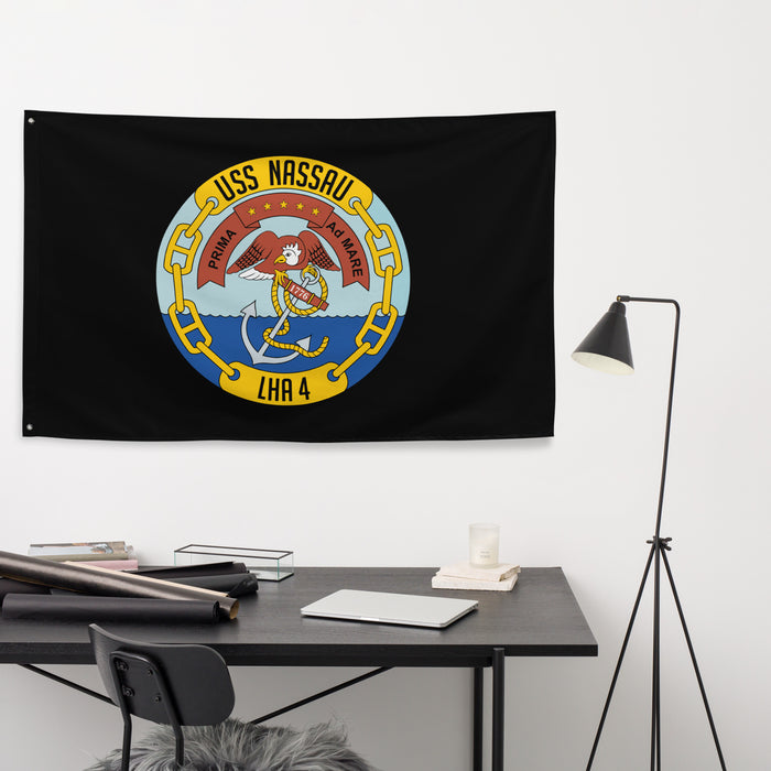 USS Nassau (LHA-4) Black Wall Flag Tactically Acquired   