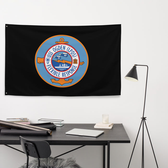 USS Ogden (LPD-5) Black Wall Flag Tactically Acquired   