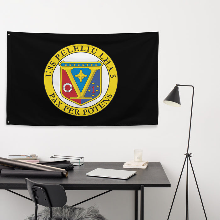 USS Peleliu (LHA-5) Black Wall Flag Tactically Acquired   