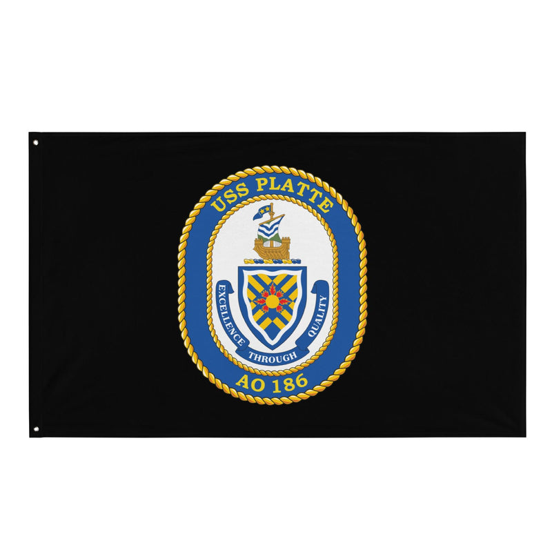 USS Platte (AO-186) Black Wall Flag