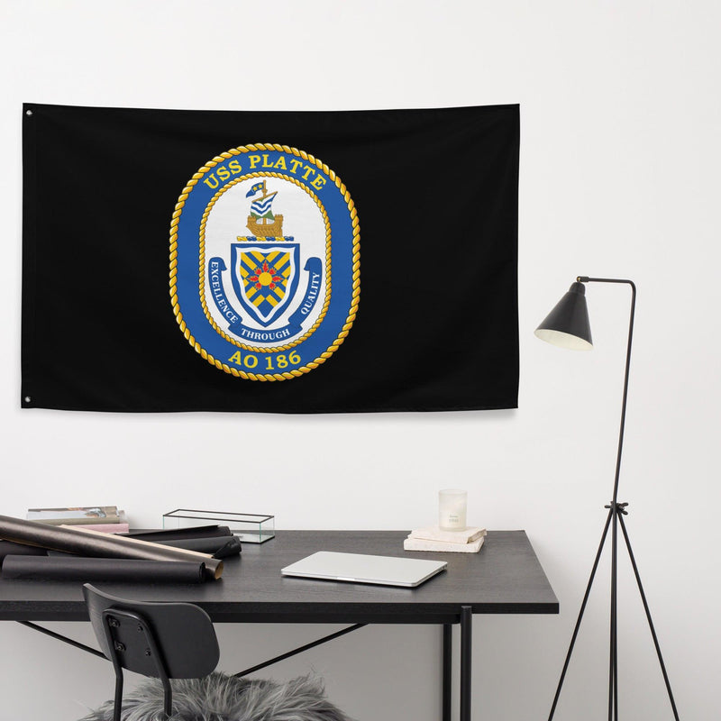 USS Platte (AO-186) Black Wall Flag