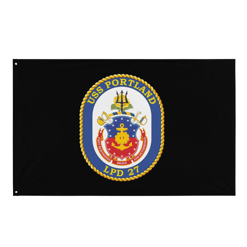 USS Portland (LPD-27) Black Wall Flag