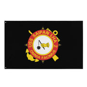 USS Saipan (LHA-2) Black Wall Flag Tactically Acquired Default Title  