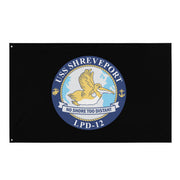 USS Shreveport (LPD-12) Black Wall Flag Tactically Acquired Default Title  