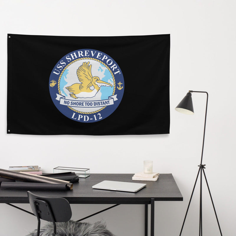 USS Shreveport (LPD-12) Black Wall Flag