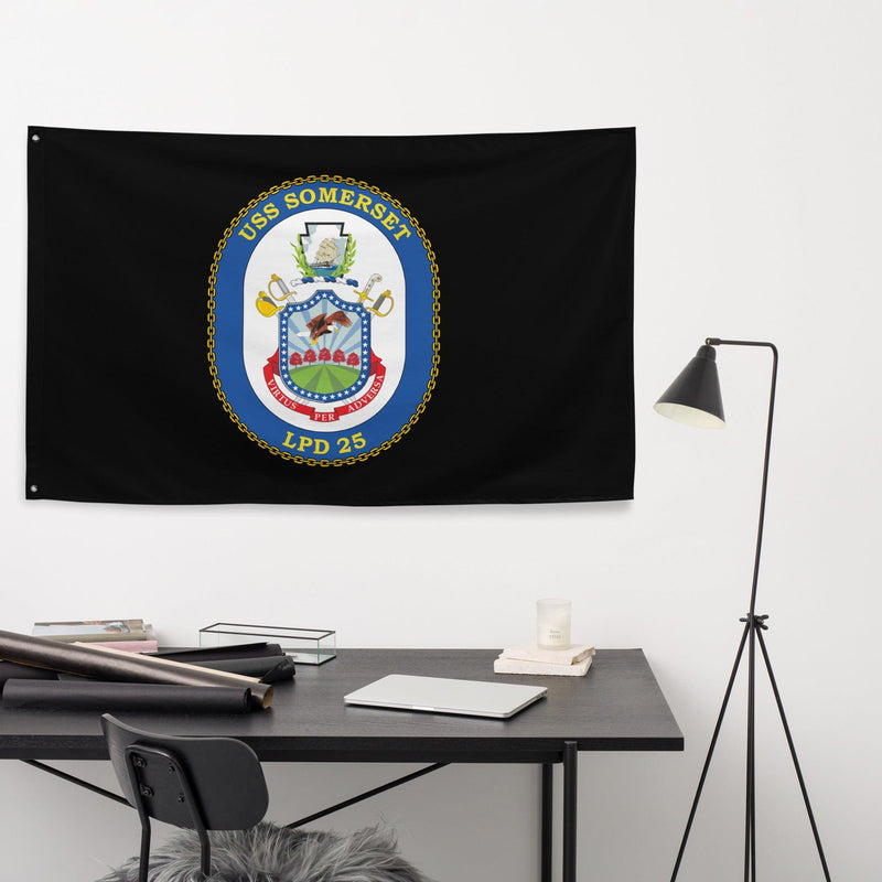 USS Sommerset (LPD-25) Black Wall Flag