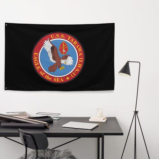 USS Tarawa (LHA-1) Black Wall Flag Tactically Acquired   