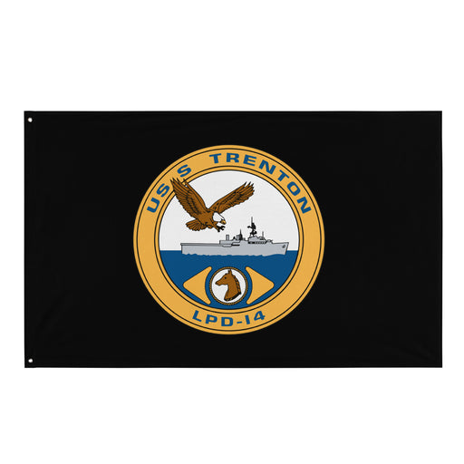 USS Trenton (LPD-14) Black Wall Flag Tactically Acquired Default Title  