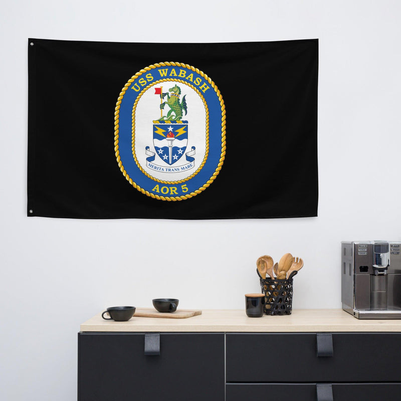 USS Wabash (AOR-5) Black Wall Flag