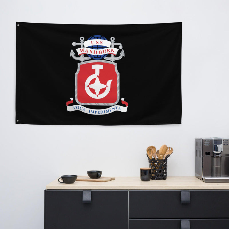 USS Washburn (AKA-101) Black Wall Flag