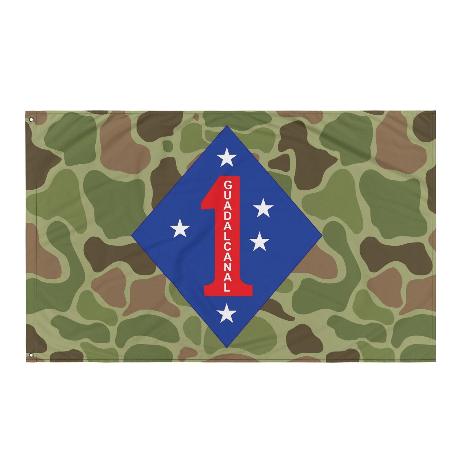 1st Marine Division Frog Skin Camo Wall Flag Tactically Acquired   