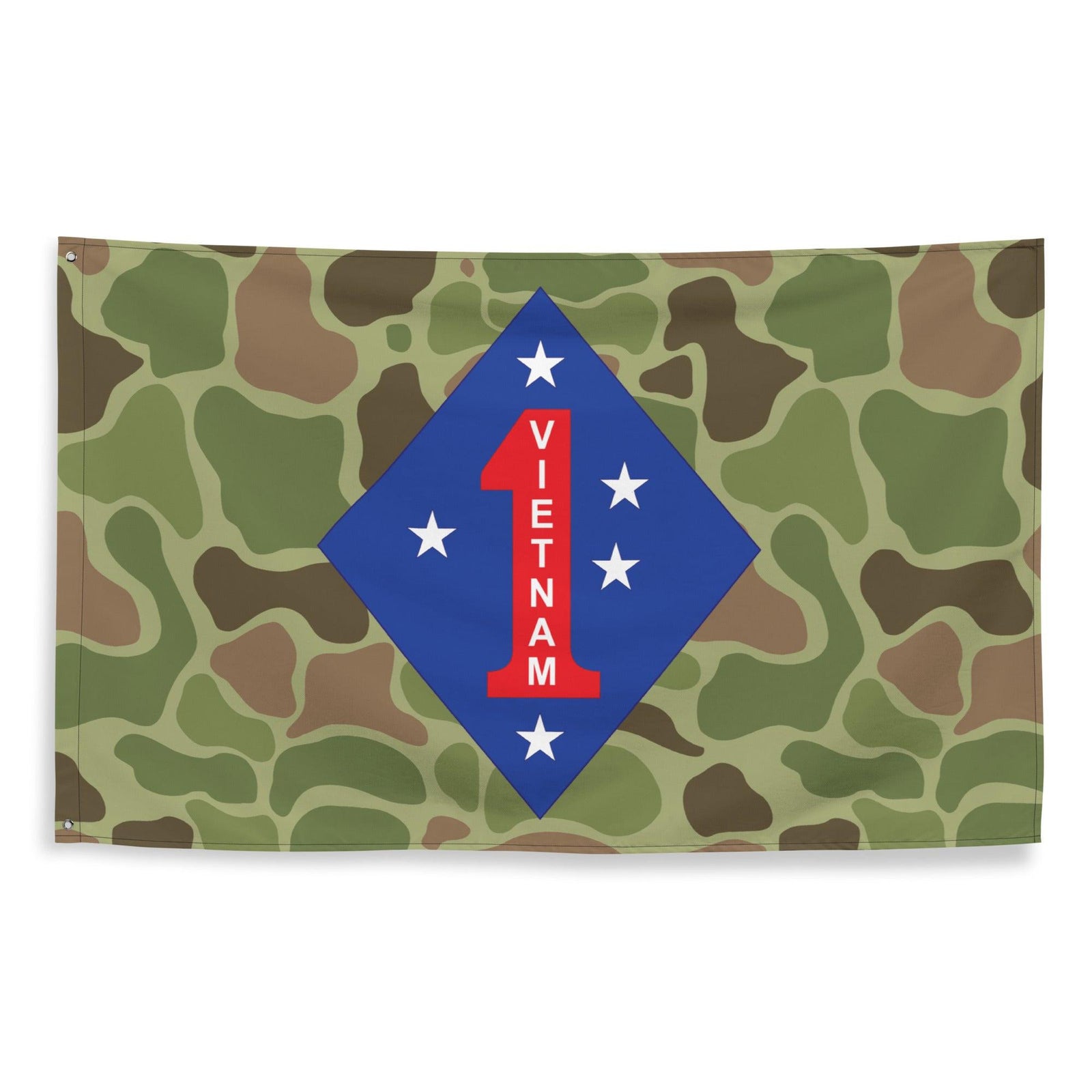 1st Marine Division Vietnam Legacy Frog Skin Camo Wall Flag Tactically Acquired   