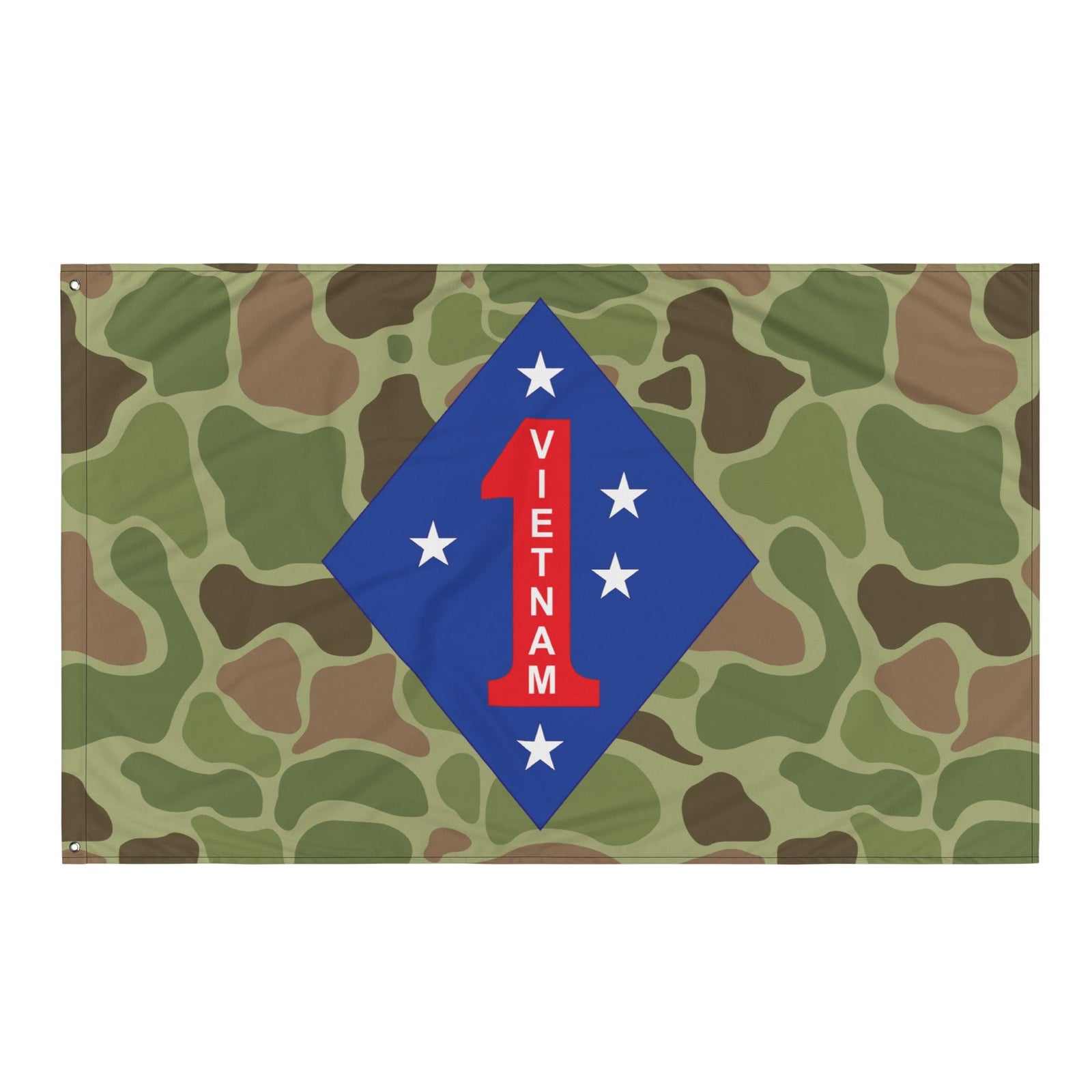 1st Marine Division Vietnam Legacy Frog Skin Camo Wall Flag Tactically Acquired   