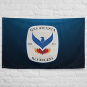 USS Atlanta (SSN-712) Submarine Wall Flag Tactically Acquired   