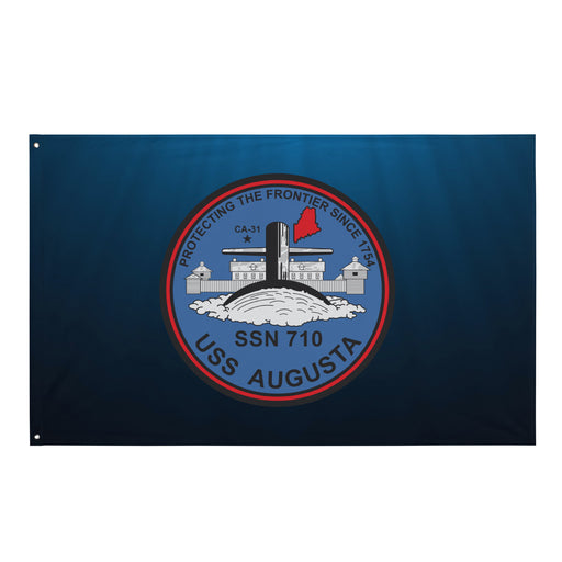 USS Augusta (SSN-710) Submarine Wall Flag Tactically Acquired Default Title  