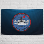 USS Augusta (SSN-710) Submarine Wall Flag Tactically Acquired   